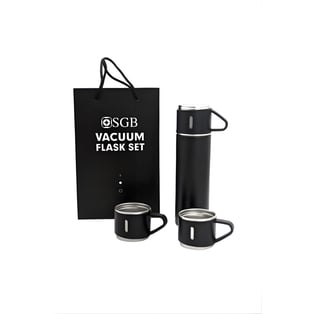 Elegant Vacuum Flask and Cups Set with Carry Bag