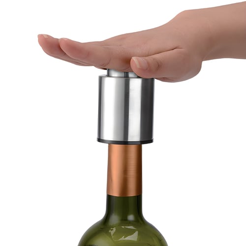 סט פותחן יין חשמלי מנירוסטה עם משאבת וואקום