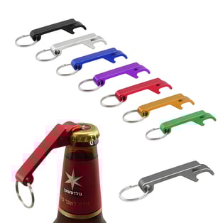 פותחן מחזיק מפתחות אלומיניום צבעוני מעוצב