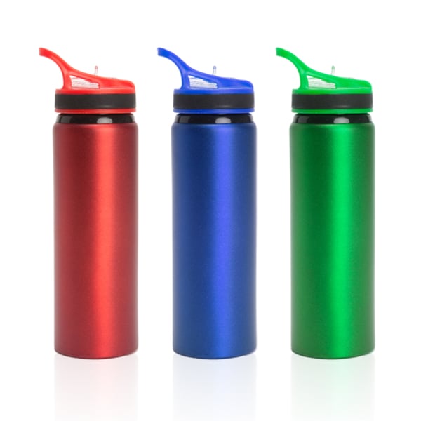 Pure Aluminum Drinking Bottle - 750ml with Lid and Carabiner