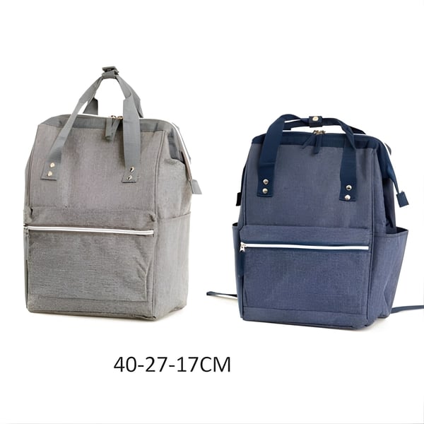 Stylish Urban Backpack in Grey and Blue