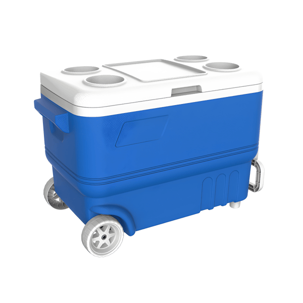 Rolling Hard Cooler - 50 Liters for Guaranteed Comfort