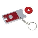 מחזיק מפתחות לד רב-תכליתי עם מטבע לעגלות