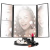 Adjustable Tri-Fold LED Lighted Makeup Mirror