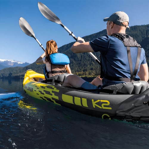 קיאק ספורטיבי ל-2 אנשים עם משאבה ומשוטים - INTEX