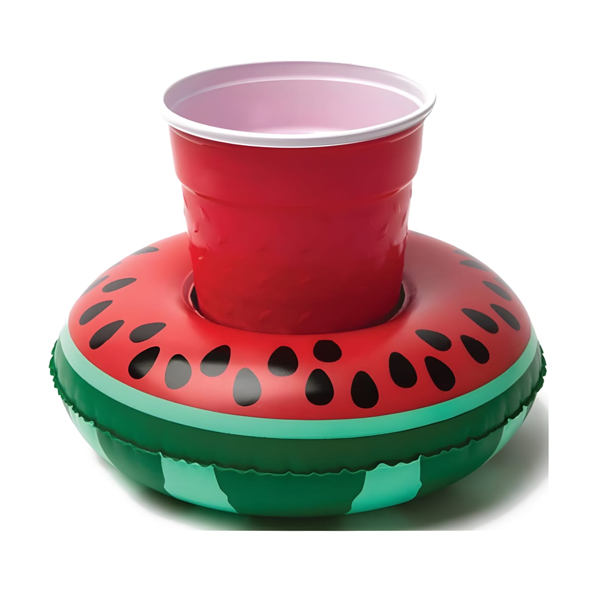 מחזיק כוסות מתנפח בעיצוב אבטיח לבריכה