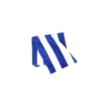 מגבת חוף עם הדפס פסים + פאוץ' נשיאה