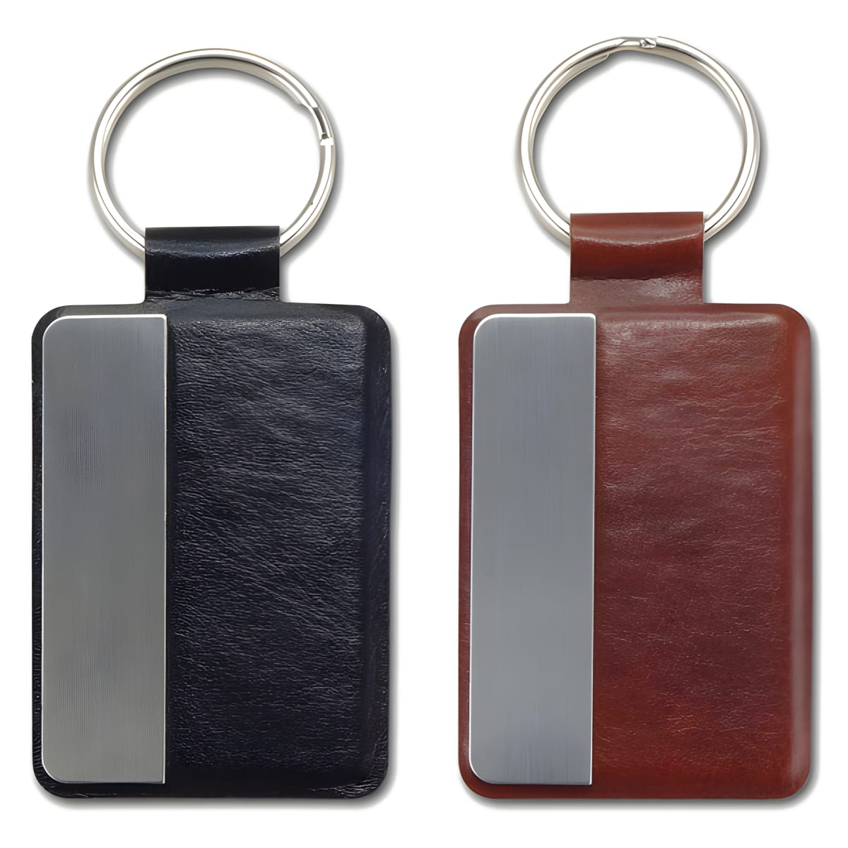 תג מפתחות עור איכותי בעיצוב מינימליסטי