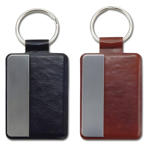 תג מפתחות עור איכותי בעיצוב מינימליסטי