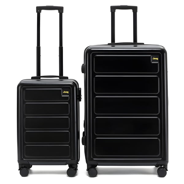 סט מזוודות סיאטל 20" ו-28" מבית JEEP - עיצוב איכותי ועמידות