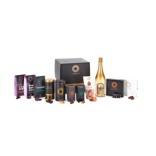 Luxury Gift Set with Blue Wine – K24 Gold Edition