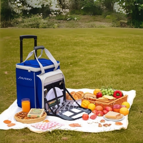 קערת קירור גדולה עם כלי אוכל ל-4 - חוויות טיול בלתי נשכחות