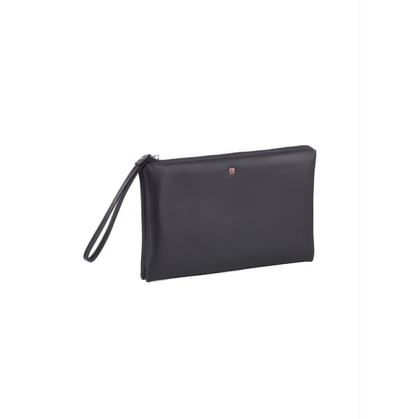 תיק עסקים מעור איטלקי עם רוכסן נירוסטה POLOSWISS