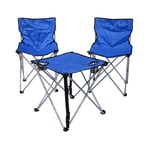 סט שולחן וכיסאות מתקפל בנרתיק נוח