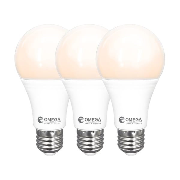 ערכת 3 נורות לד אור חם E27 מבית OMEGA