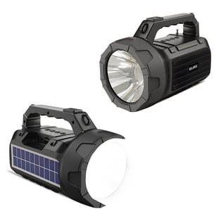 רמקול סולרי בלוטות' עם פנס שטח חזק