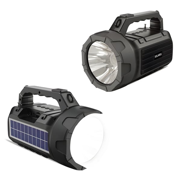 רמקול סולרי בלוטות' עם פנס שטח חזק