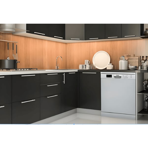 Modern Kitchen with Sleek Black Cabinets