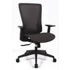 High Executive Chair with Ergonomic Mesh Back, Adjustable Arms, Black Metal Frame