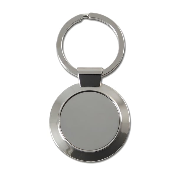 מחזיק מפתחות עגול ממתכת באריזת מתנה