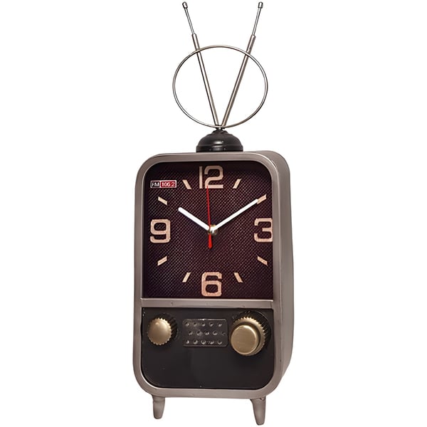 Retro Radio Clock with Antenna