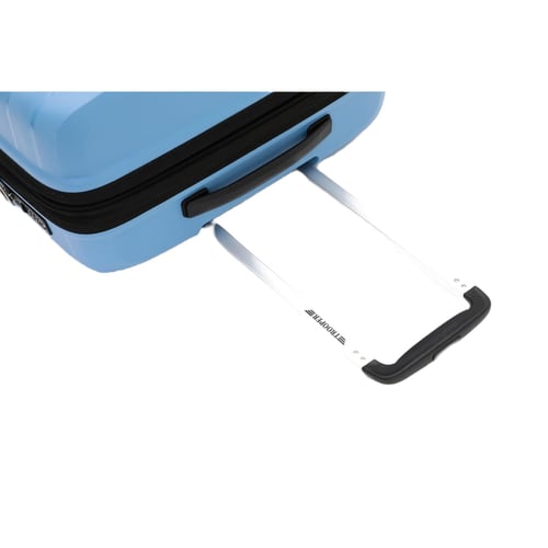 מערכת תיקי מזוודות קשיחות חסין מים, כחול בהיר, ערכת 3 יחידות