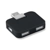 Square 4-Port USB Hub with ABS Design