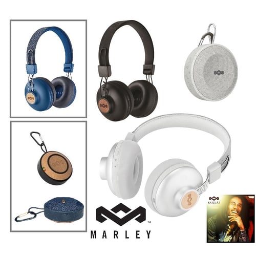 ערכת רמקול ואוזניות בלוטוס יוקרתית מבית House Of Marley