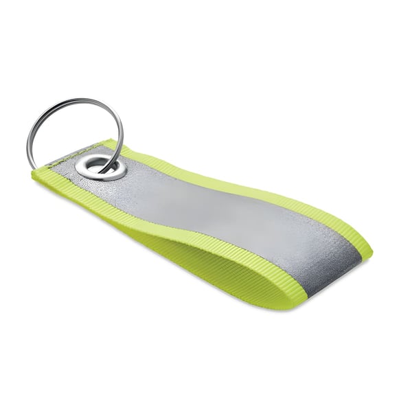 Reflective Polyester Key Ring