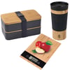 Portable Lunch Box with Strap and Bamboo Lid