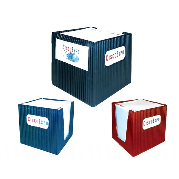 Memo Box with Window in Corrugated Cardboard