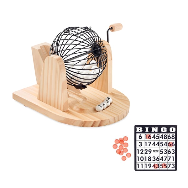 Premium Wooden Bingo Game Set with Caller Machine