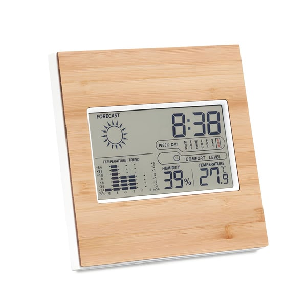 Multi-Functional Bamboo Weather Station