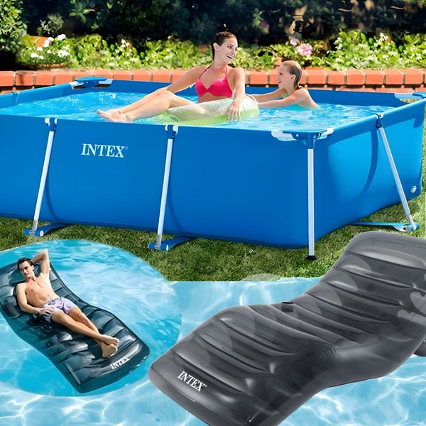 בריכת פריים ריבועית עם משענת