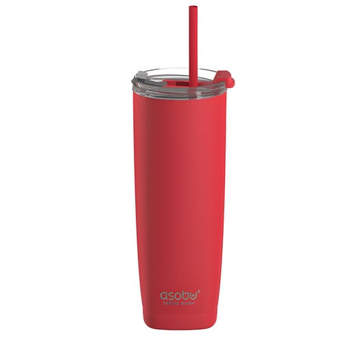 ASOBU Stainless Steel Thermal Mug 600ml with Straw and Tritan Lid