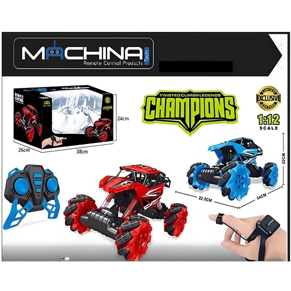 Large 1:12 Stunt Jeep with Sensing Drift Wrist Control