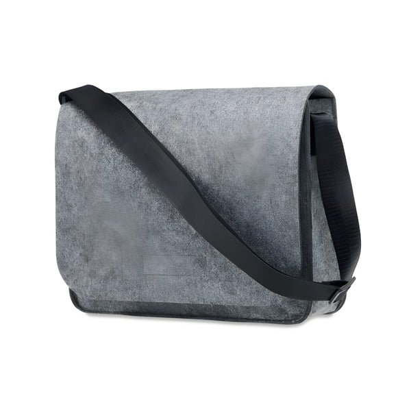 RPET Felt Messenger Laptop Bag with Secure Hook and Loop Closure - Fits 15 Inch Laptop
