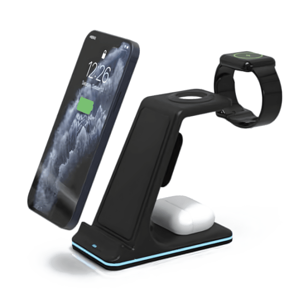 משטח טעינה אלחוטית משולב ל-3 מכשירים עד 15W מבית ECO