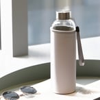 "מיסטר גלאס" בקבוק זכוכית אקולוגי עם כיסוי ניאופרן