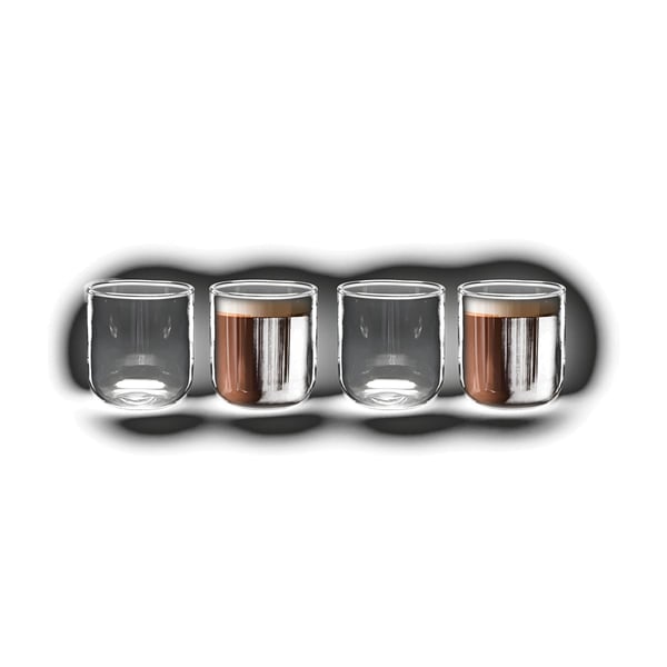 סט 4 כוסות זכוכית אלגנטיות 250 מ"ל מדגם MEXICO - Food Appeal