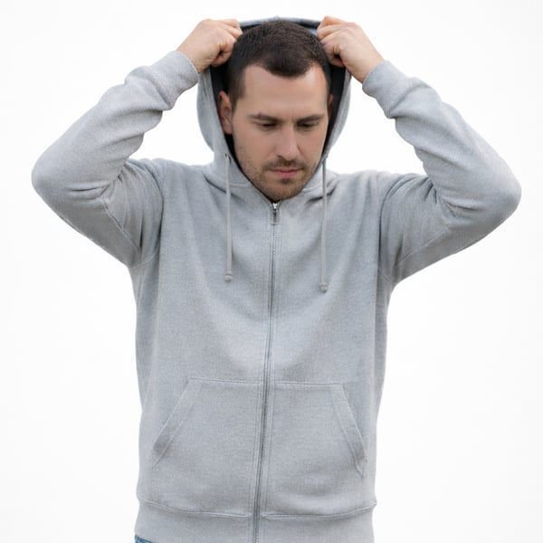 Hoodie with a zip