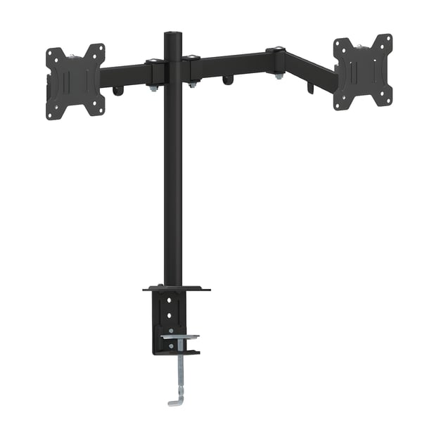 Ergonomic Dual Computer Monitor Mount with Desk Clamp by LEXUS