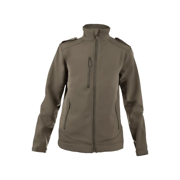 Premium Softshell Jacket in Olive and Black