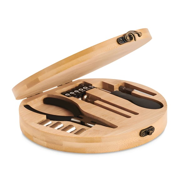 Bamboo Tool Set with 6 Bits and Accessories