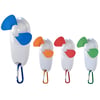 Multi-Purpose White Handheld Fan with Flashlight