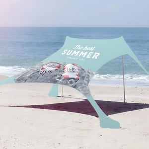 ציליית לייקרה לחוף במידה בינונית עם הדפסה צבעונית