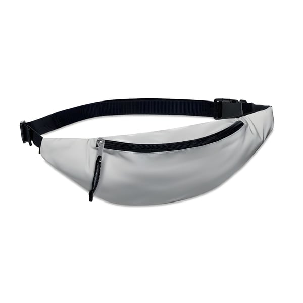 Reflective Polyester Waist Bag with Adjustable Strap