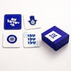 Decorative Magnet Set with 'Yisrael Chai'