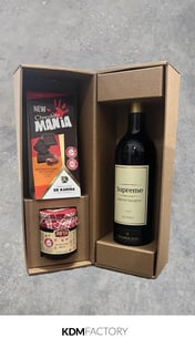 Sweet Gift Set with Wine, Chocolate, and Haroset