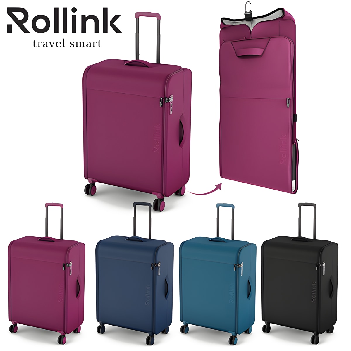 מזוודת Rollink החכמה המתקפלת לתלייה בארון 29''